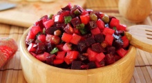 Винегрет с грибами